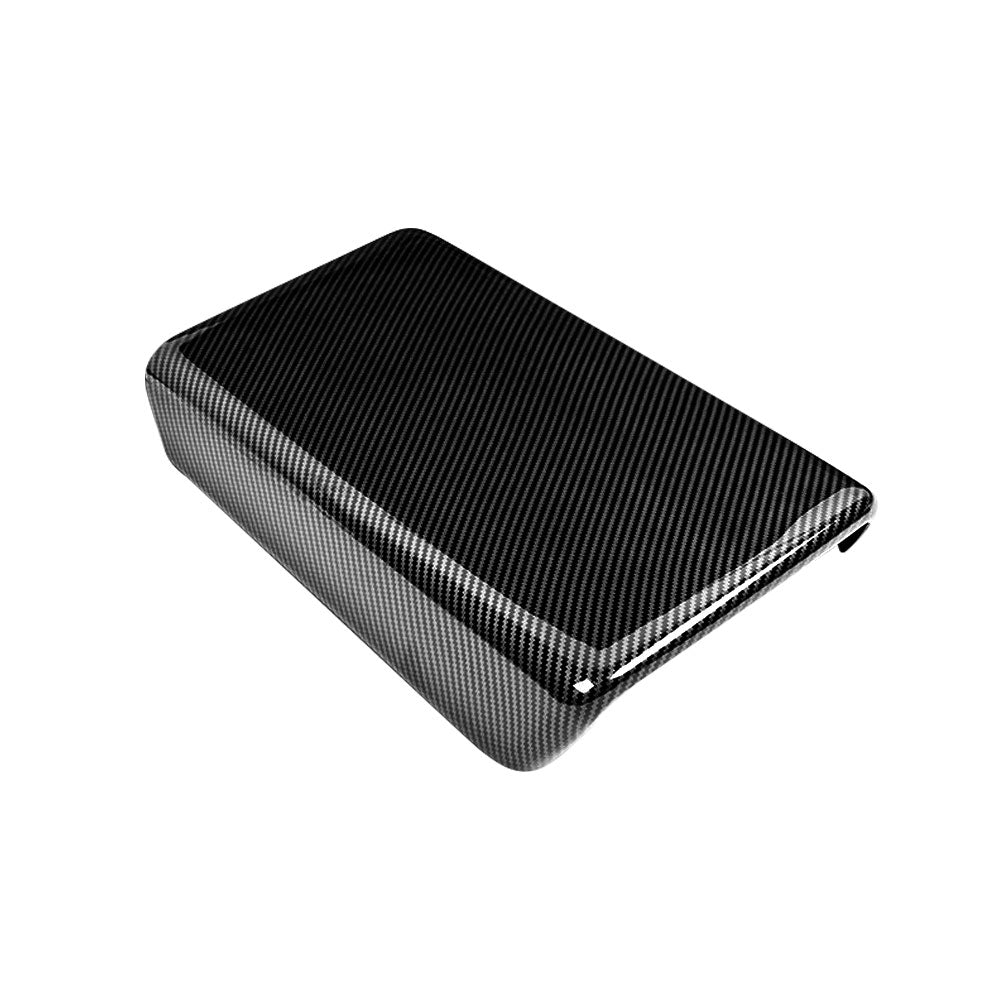 Tesla Model 3 2017-2023 and Model Y 2021-2025 Carbon Fiber Style Center Console Armrest Pad Cover Interior Decoration Protector