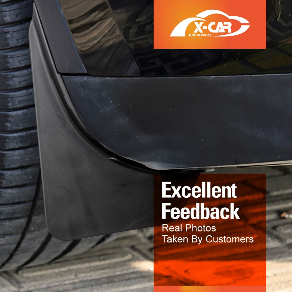 Tesla Model Y 2022-2025 Mud Flaps Splash Guards Mudguard Fender Front and Rear Set of 4