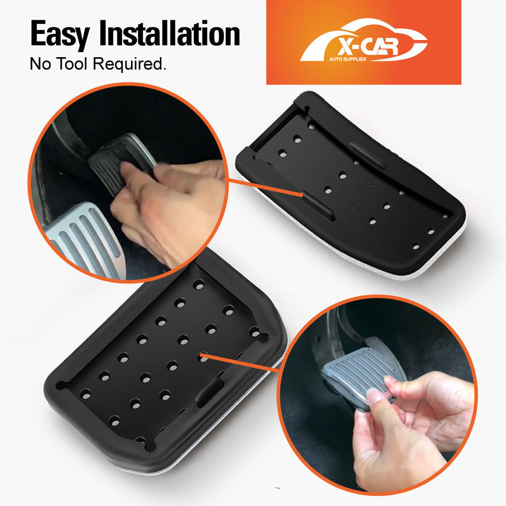 Tesla Model 3 2017-2023 and Model Y 2021-2025 Performance Foot Pedals Pads Cover Aluminum Non-Slip Anti-Slip Accelerator Brake
