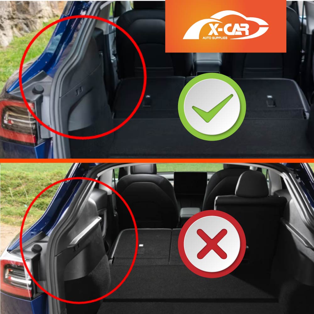 Retractable Car Trunk Shelf Shade Rear Cargo Security Shield Luggage Privacy Cover Blinder for Tesla Model Y 2022-2023