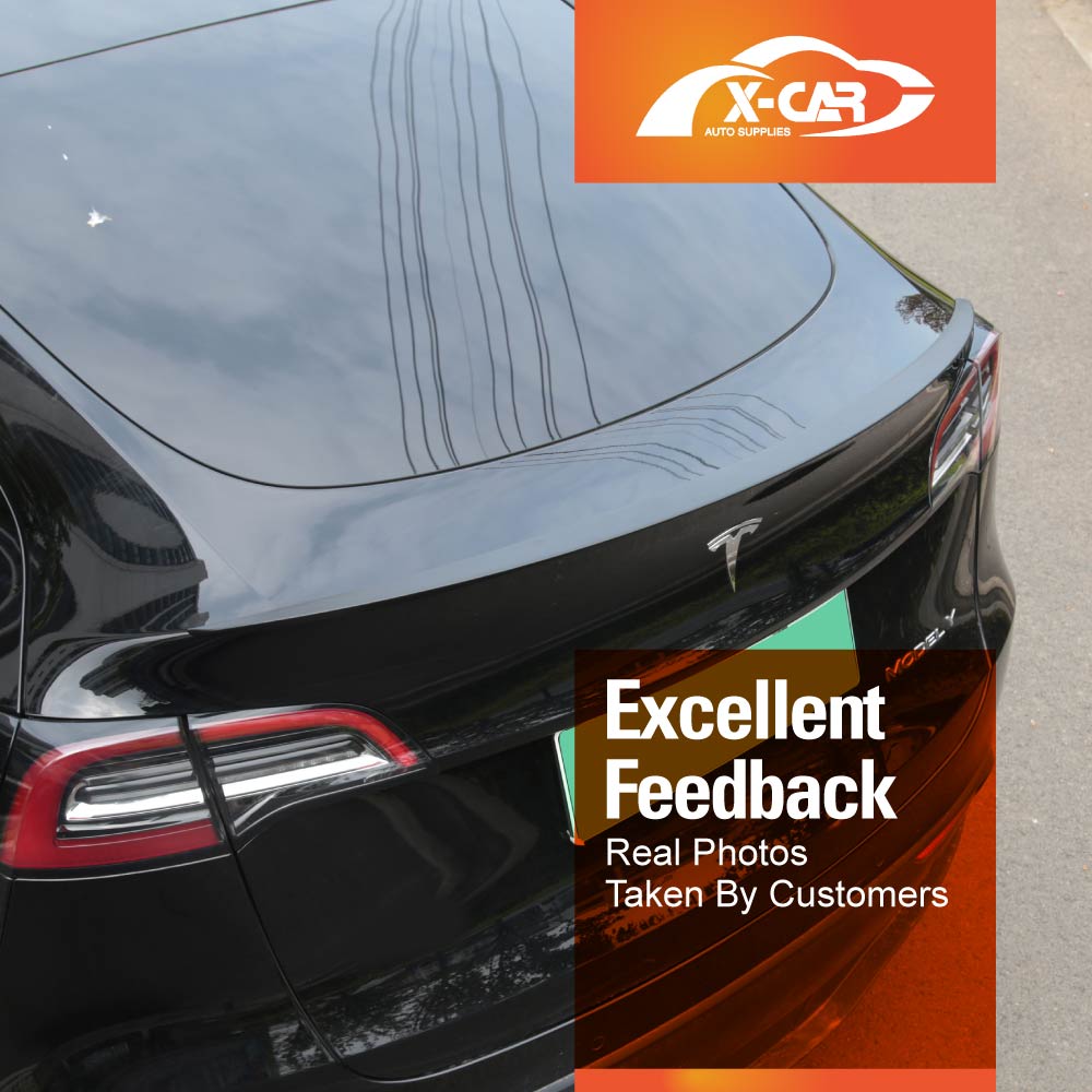 Matt Black Spoiler for Tesla Model Y 2022-2025 Rear Trunk Wing Lip Tail Performance Style