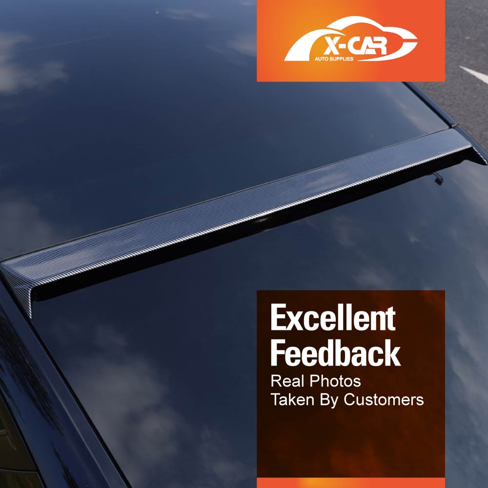 Carbon Fiber Style Roof Spoiler for Tesla Model Y 2022-2025 Rear Window Sunroof Wind Deflector Exterior Accessories