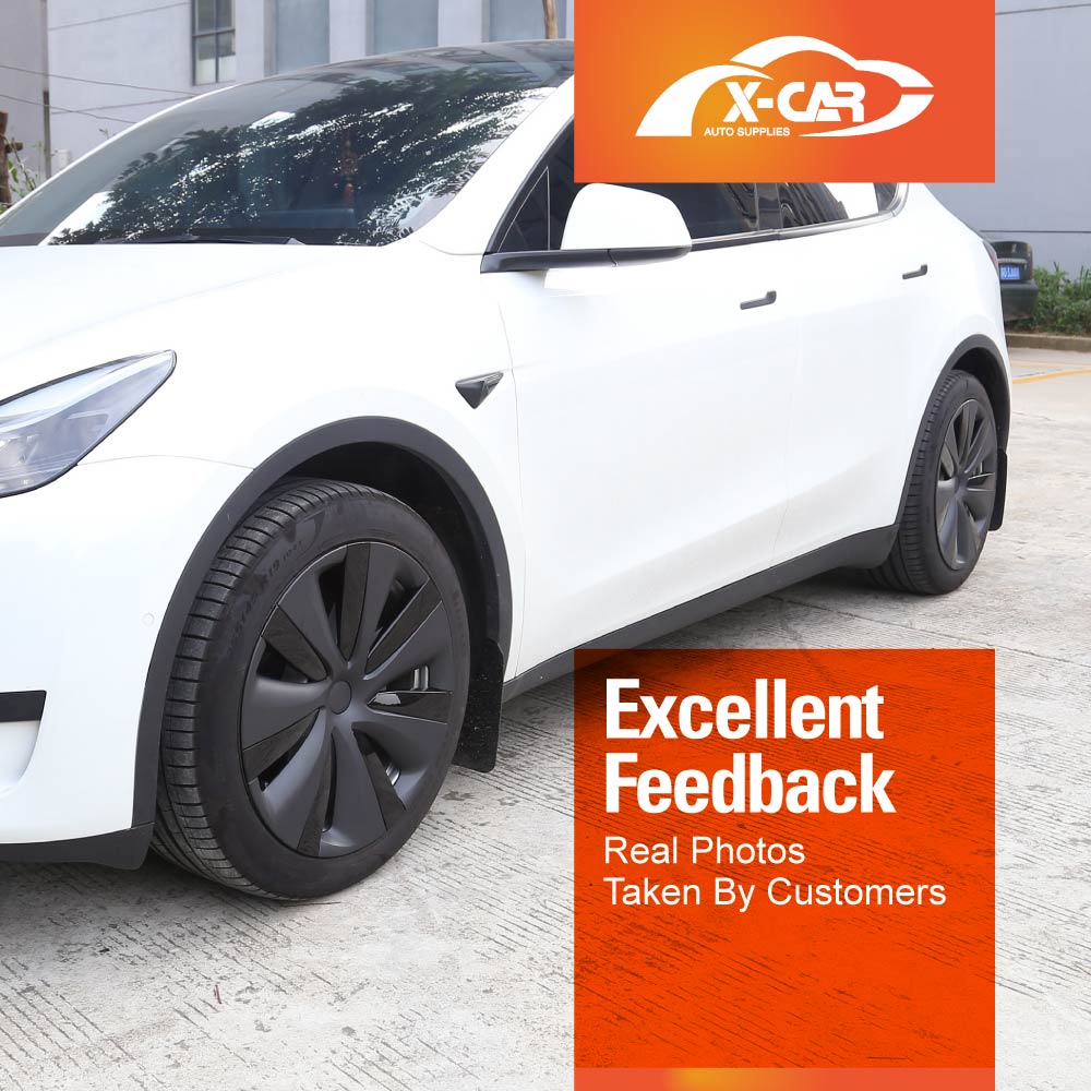 Tesla Model Y 2022-2025 Wheel Protector Cover Hub Caps 19 Inch Rim S Plaid Exterior Accessories (Set of 4)