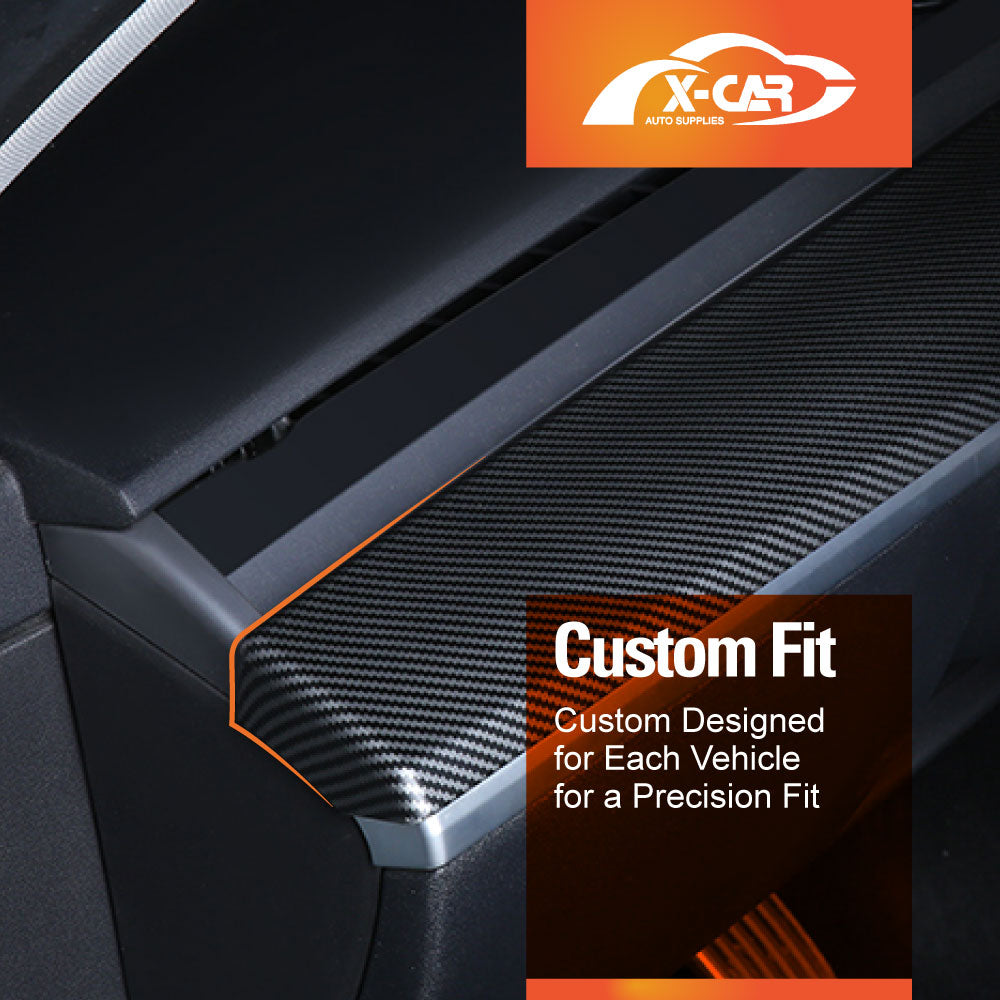 Tesla Model 3 2017-2023 and Model Y 2021-2025 Dashboard Cover Carbon Fiber Style Dash Cover Wrap Cap Trim Panel