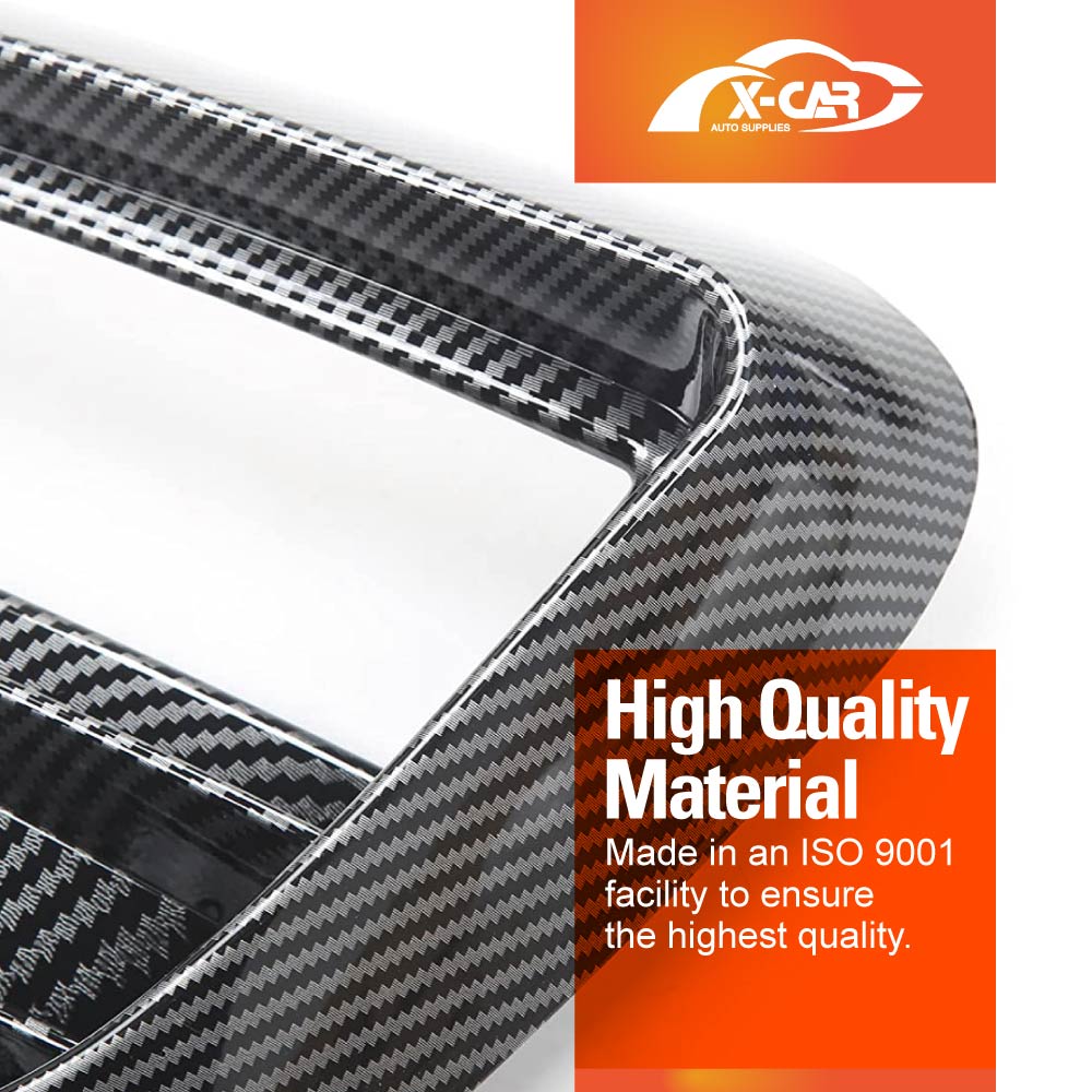 Tesla Model Y 2022-2025 Front Fog Light Cover Eyebrow Blade Trim Frame Glossy Carbon Fiber Style