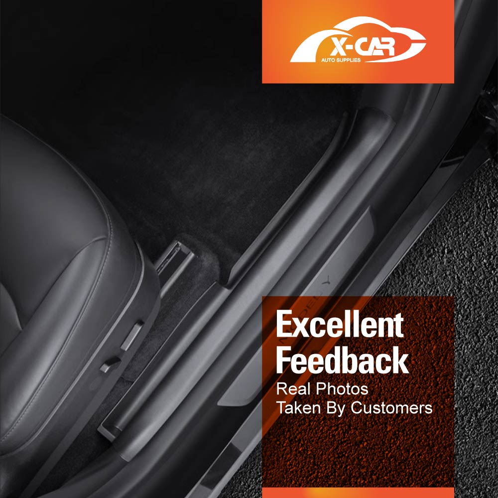 Front Door Sill Protector for Tesla Model Y 2021-2025 Door Entry Guard