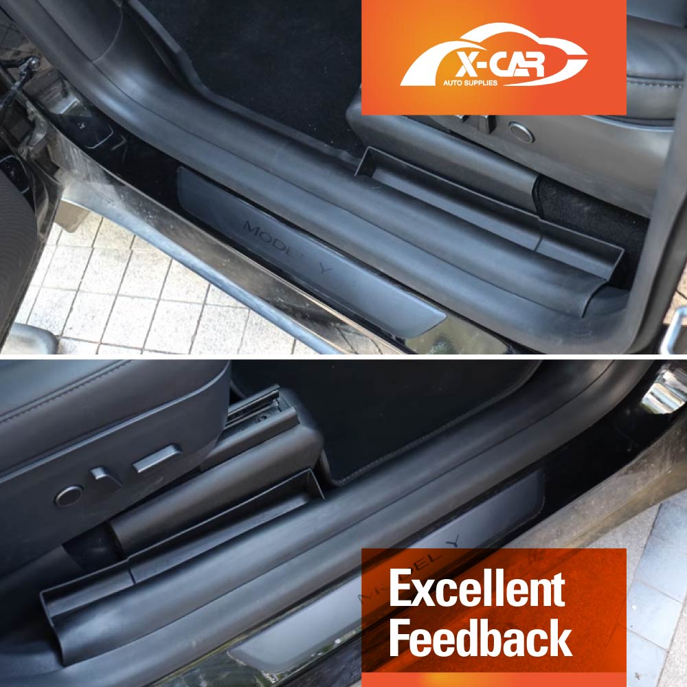 Front Door Sill Protector for Tesla Model Y 2021-2025 Door Entry Guard