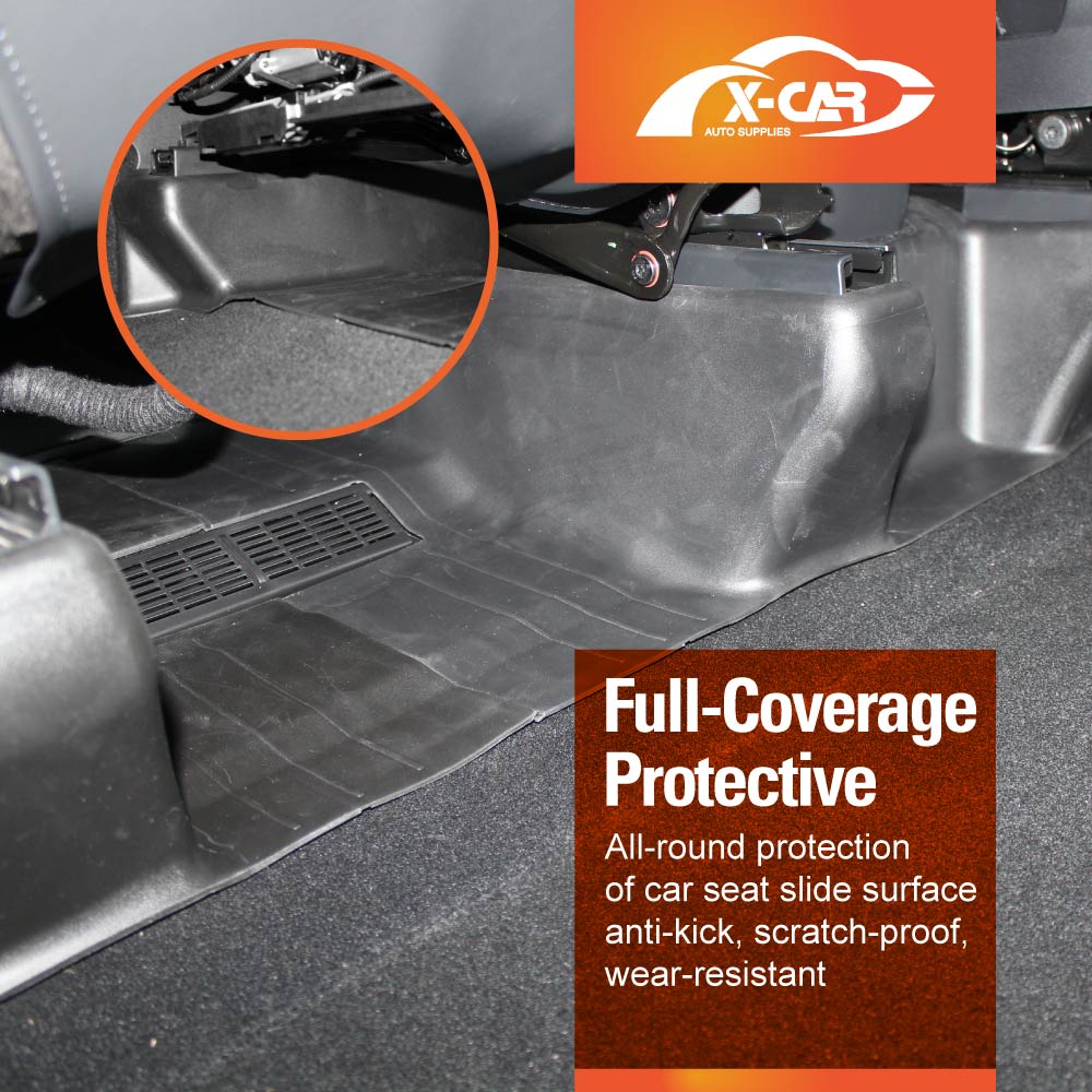 Tesla Model Y 2022-2025 Under Seat Slide Rail Track Guards TPE Full Cover Protector Anti-Kick Corner Protection Case Accessories