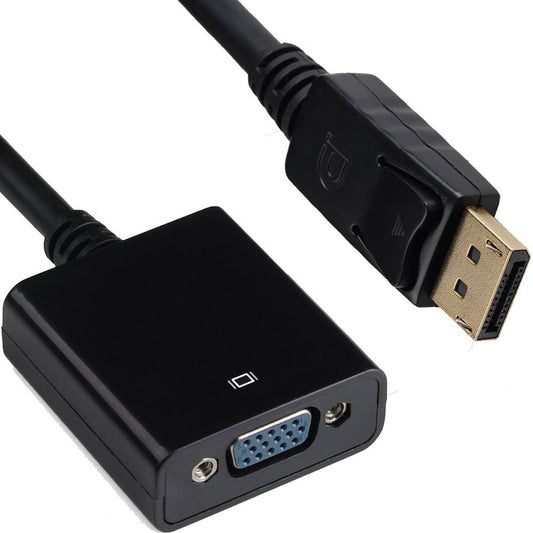Displayport Male to VGA Female Video Converter Adapter Cable