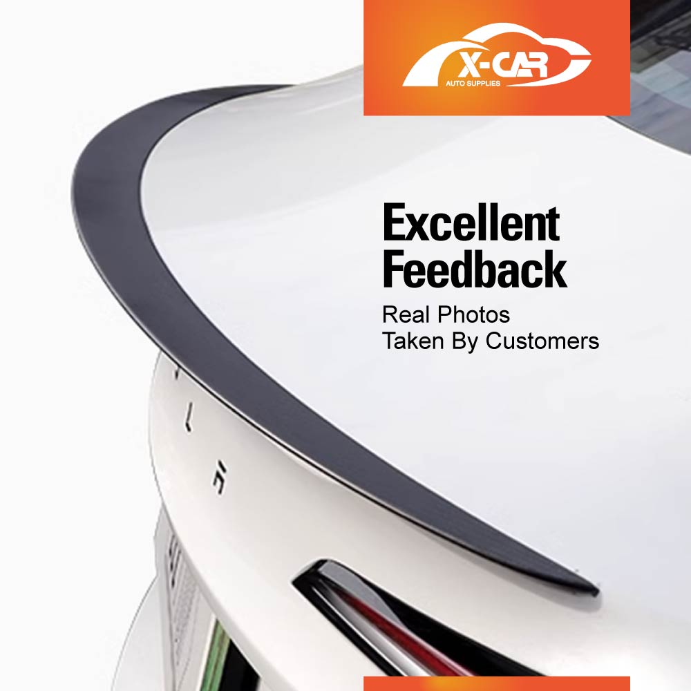 Matt Carbon Fiber Style Spoiler for Tesla Model 3 Highland 2023-2025 Rear Trunk Wing Lip Tail Performance Style