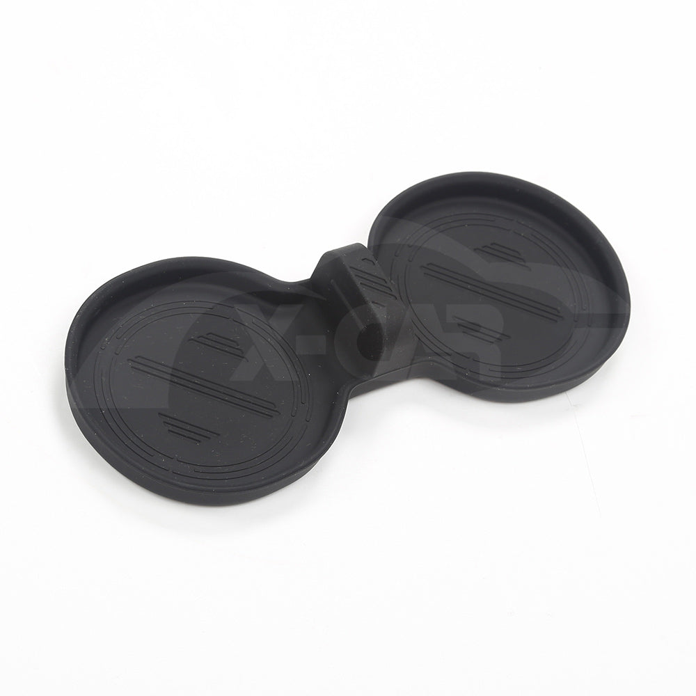 Soft Silicone Cup Holder Mat for Tesla Model 3 Highland 2023-2025 Oil Resistant Drink Coaster Pad Black