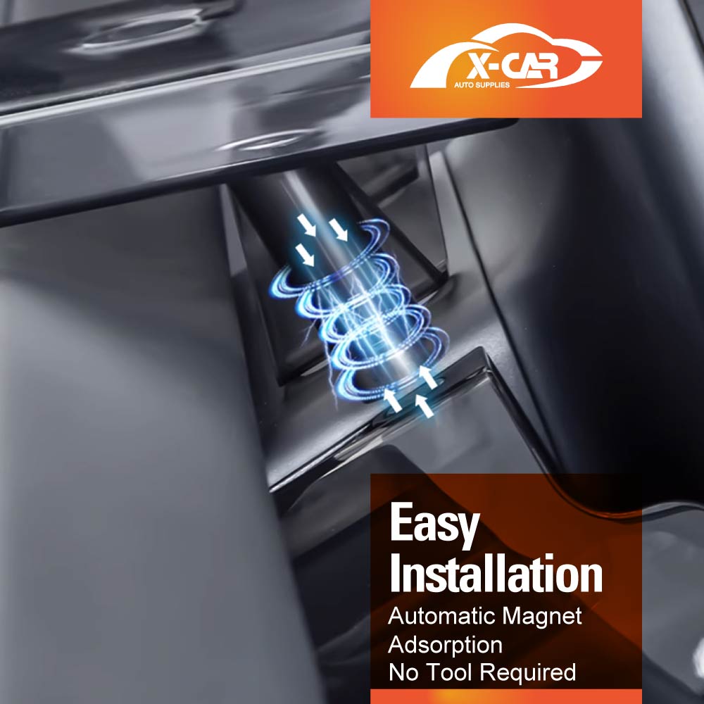 Center Console Screen Organizer Tray for Tesla Model 3 Highland 2023-2025 Magnetic Storage Box Dashboard Holder