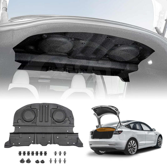 Rear Trunk Soundproof Cotton Mat Cover for Tesla Model 3 Highland 2023-2025 Noise Reduce Sound Deadener Material