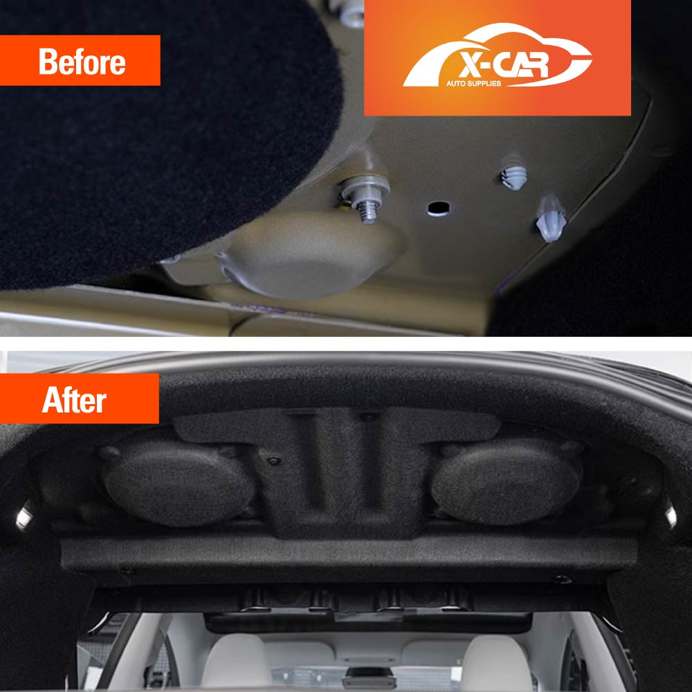 Rear Trunk Soundproof Cotton Mat Cover for Tesla Model 3 Highland 2023-2025 Noise Reduce Sound Deadener Material