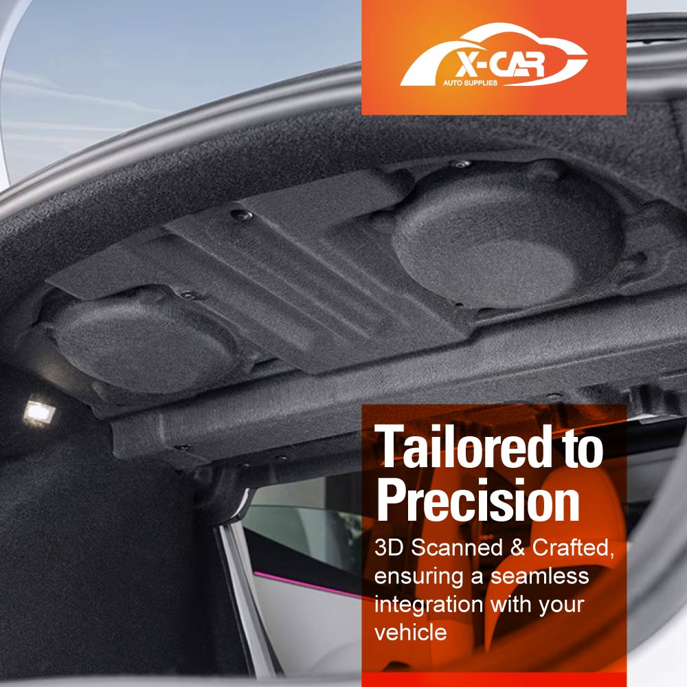 Rear Trunk Soundproof Cotton Mat Cover for Tesla Model 3 Highland 2023-2025 Noise Reduce Sound Deadener Material