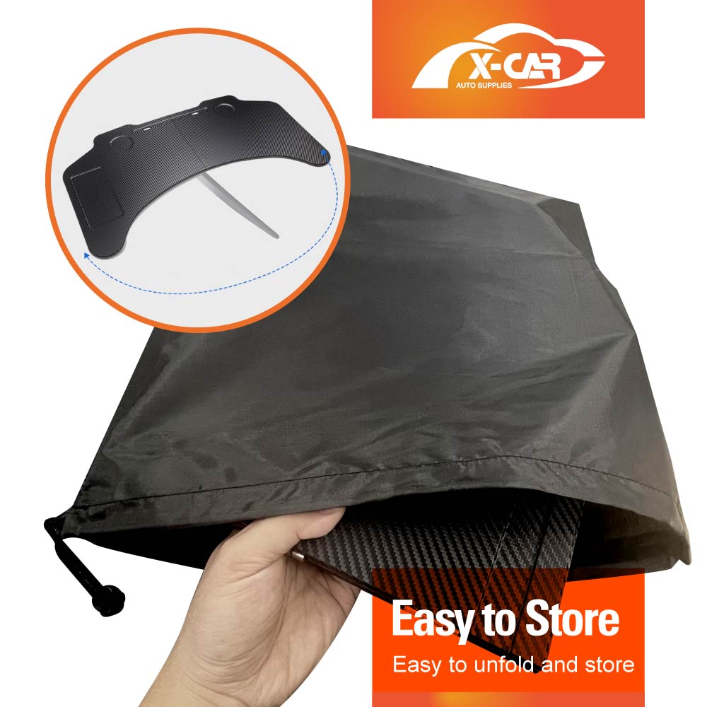 Foldable Table Tray for Tesla Model 3/Y 2017-2025 Carbon Fibre Style Workstation Desk Interior Accessories