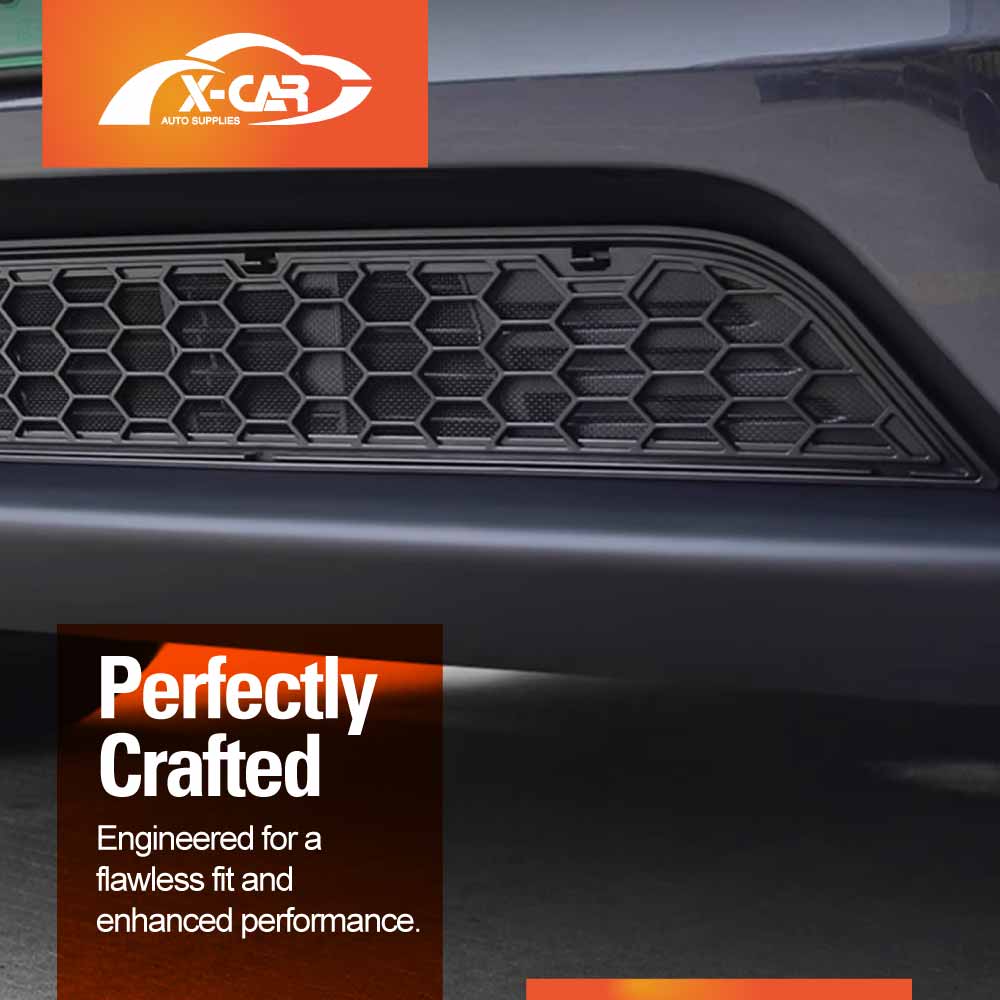 Front Air Vent Grille Cover for Tesla Model Y L 6-Seat 2026-Onwards Car Inlet Intake Grill Mesh Leaves Insect Guard Accessories Matt Black