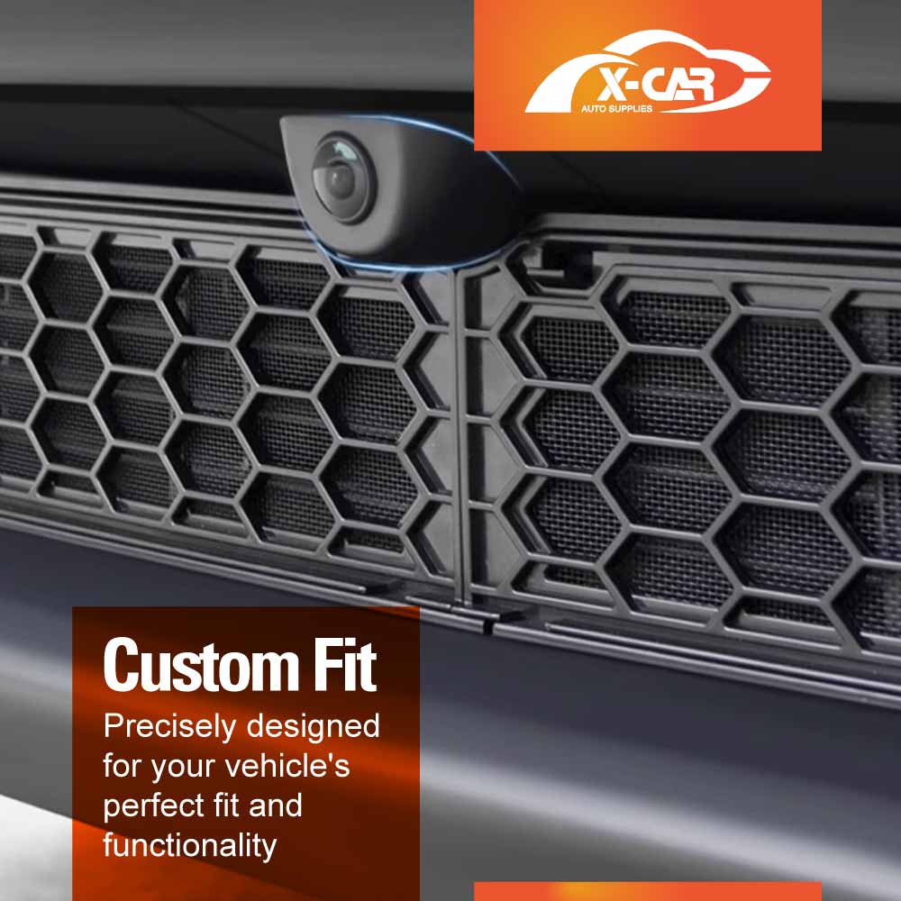 Front Air Vent Grille Cover for Tesla Model Y L 6-Seat 2026-Onwards Car Inlet Intake Grill Mesh Leaves Insect Guard Accessories Matt Black