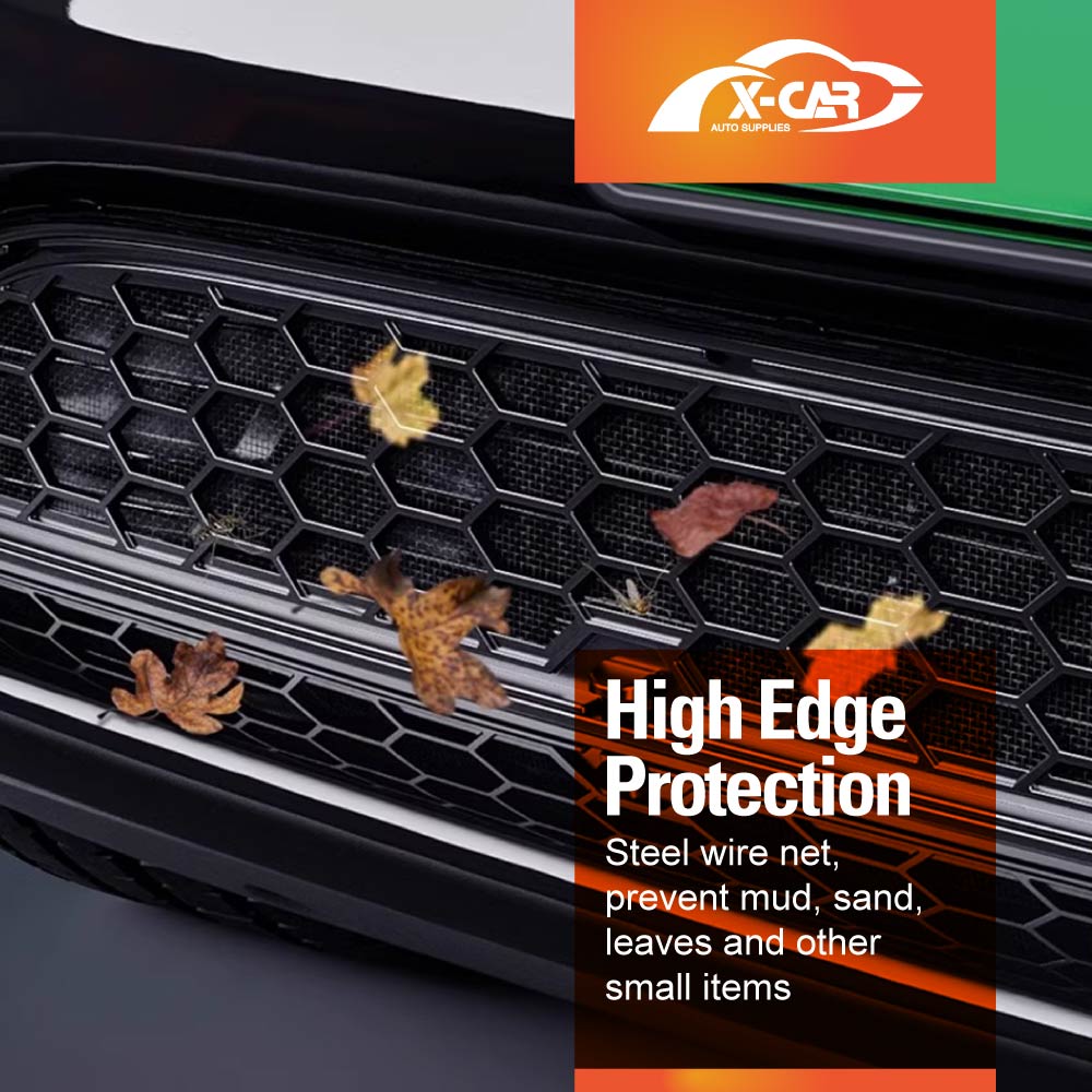Front Air Vent Grille Cover for Tesla Model Y L 6-Seat 2026-Onwards Car Inlet Intake Grill Mesh Leaves Insect Guard Accessories Matt Black