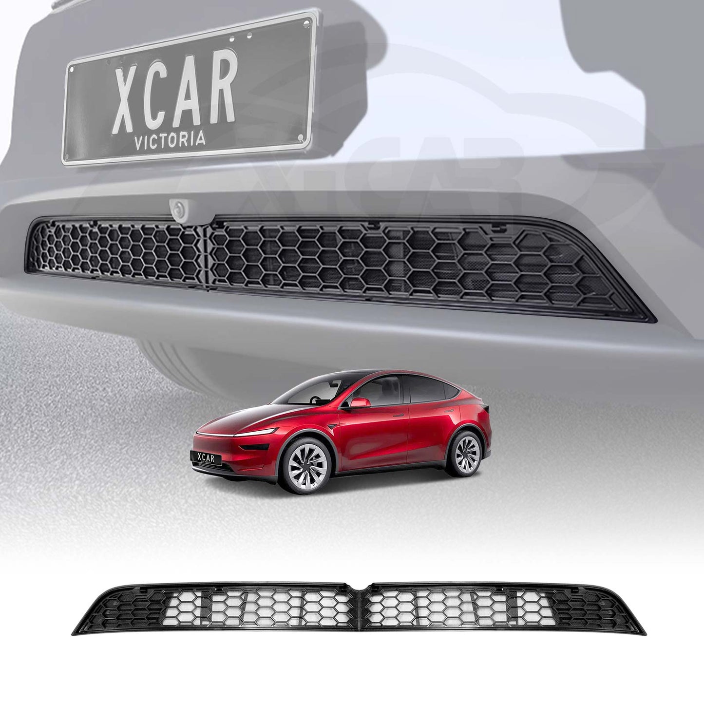 Front Air Vent Grille Cover for Tesla Model Y Juniper 2025-Onwards Car Inlet Intake Grill Mesh Leaves Insect Guard Accessories Matt Black