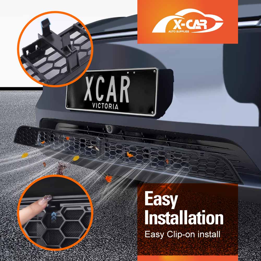 Front Air Vent Grille Cover for Tesla Model Y Juniper 2025-Onwards Car Inlet Intake Grill Mesh Leaves Insect Guard Accessories Matt Black