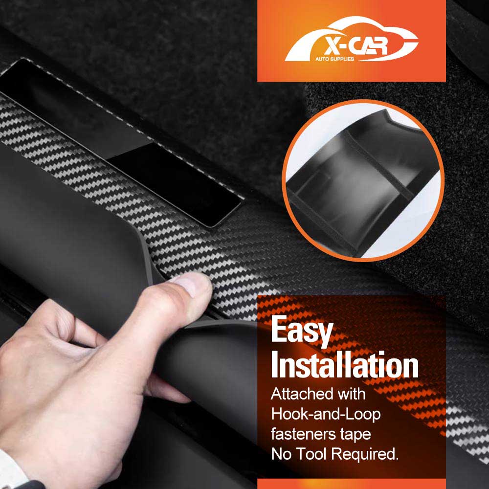 Door Sill Protector Sets for Tesla Model Y Juniper 2025-Onwards Car Threshold Scuff Trim Full Covers Guards Accessories Set of 8