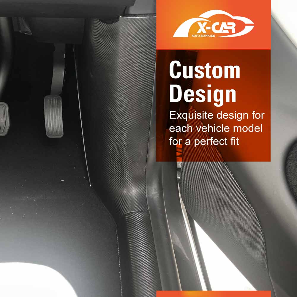 Door Sill Protector Sets for Tesla Model Y Juniper 2025-Onwards Car Threshold Scuff Trim Full Covers Guards Accessories Set of 8