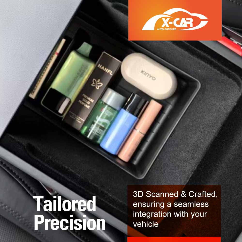 Center Console Armrest Organizer Tray Set for Tesla Model Y Juniper 2025-Onwards Storage Box Car Interior Accessories