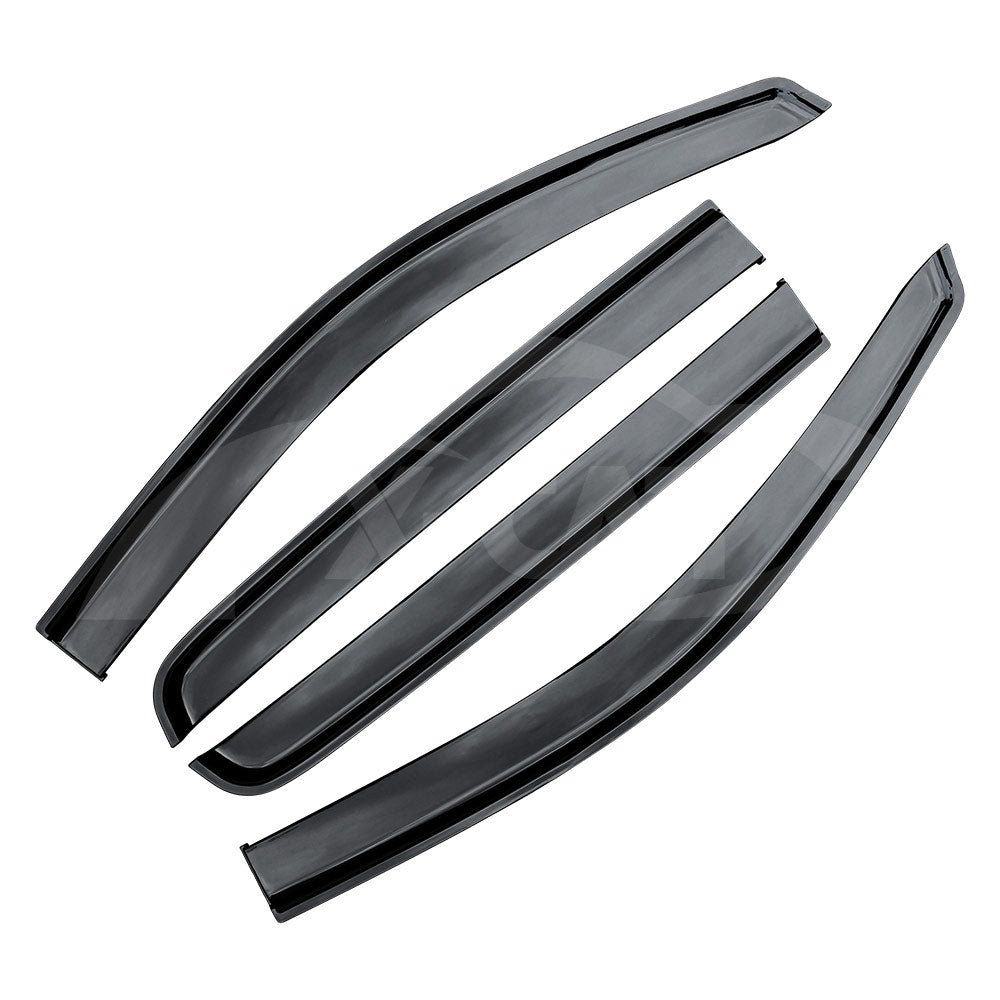 Weathershields for Nissan Navara D23 NP300 2015-2025 Car Weather Shields Wind Deflectors Window Sun Visor 4-Piece Set