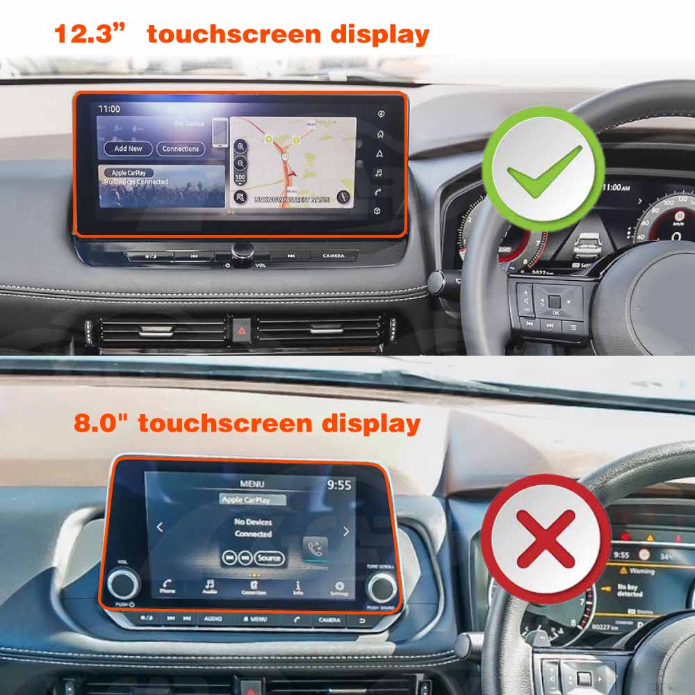 Tempered Glass Screen Protector for Nissan X-trail Xtrail T33 2022-Onwards  12.3 inch Touchscreen Anti-Scratch Cover Accessories