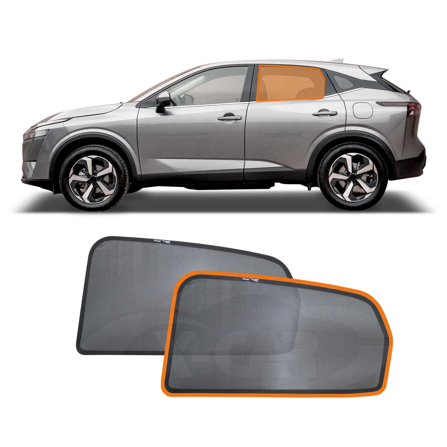 Rear Window Sun Shade for Nissan QASHQAI J12 Series 2022-2025 Car Sun Blind Mesh