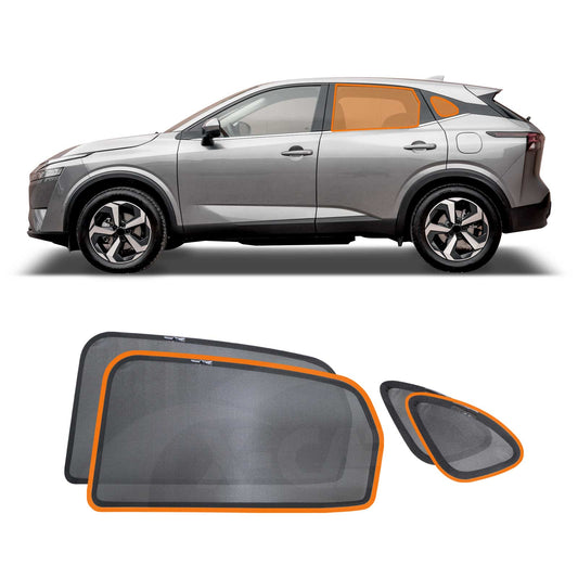 Port Rear Window Sun Shade for Nissan QASHQAI J12 Series 2022-2025 Car Sun Blind Mesh