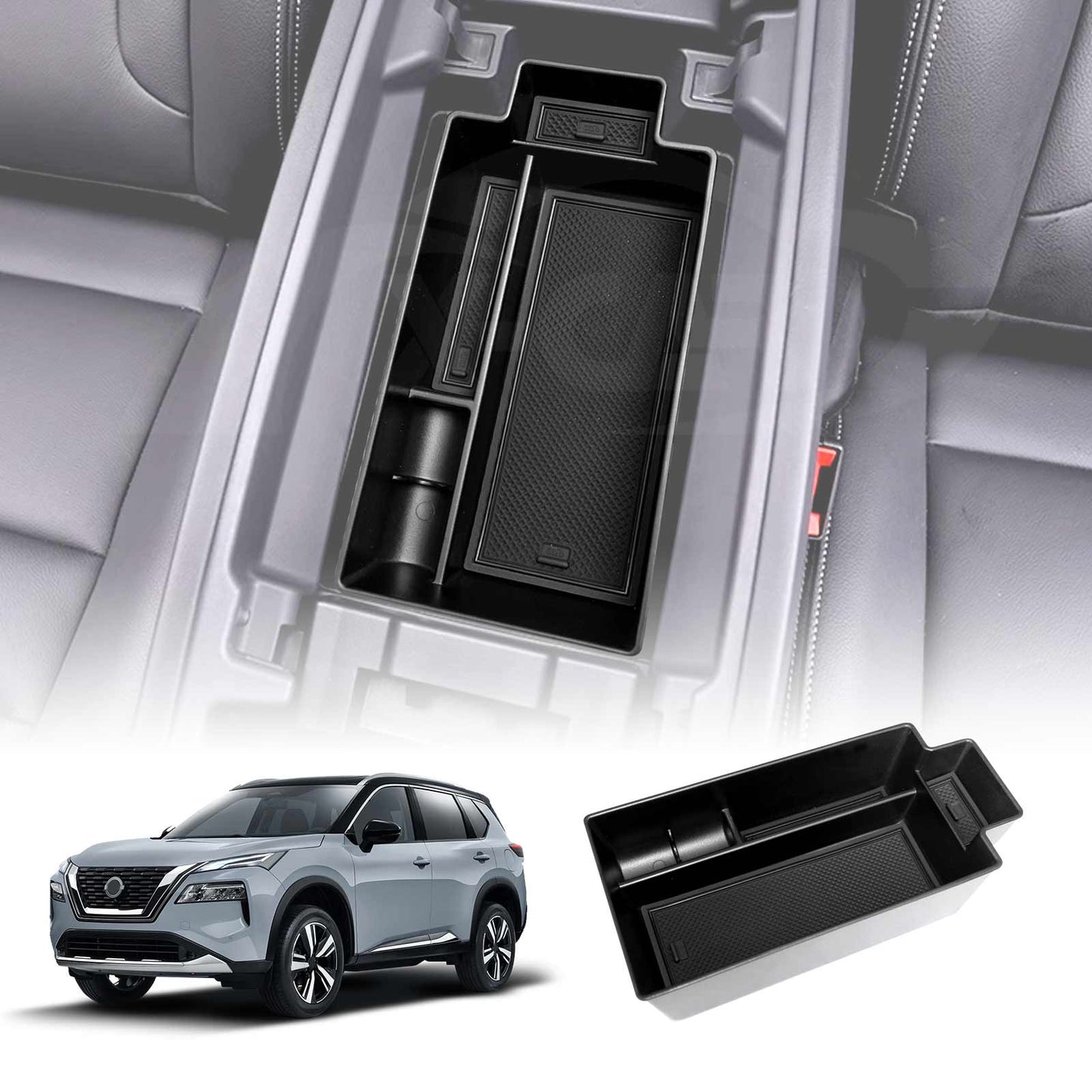 Centre Console Armrest Organizer Tray for Nissan X-trail Xtrail T33 2022-Onwards Storage Box Accessories