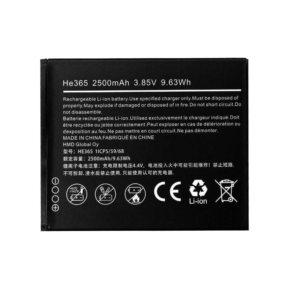 Replacement Battery for Nokia 1 Plus TA-1111 TA-1123 TA-1127 TA-1130 HE365