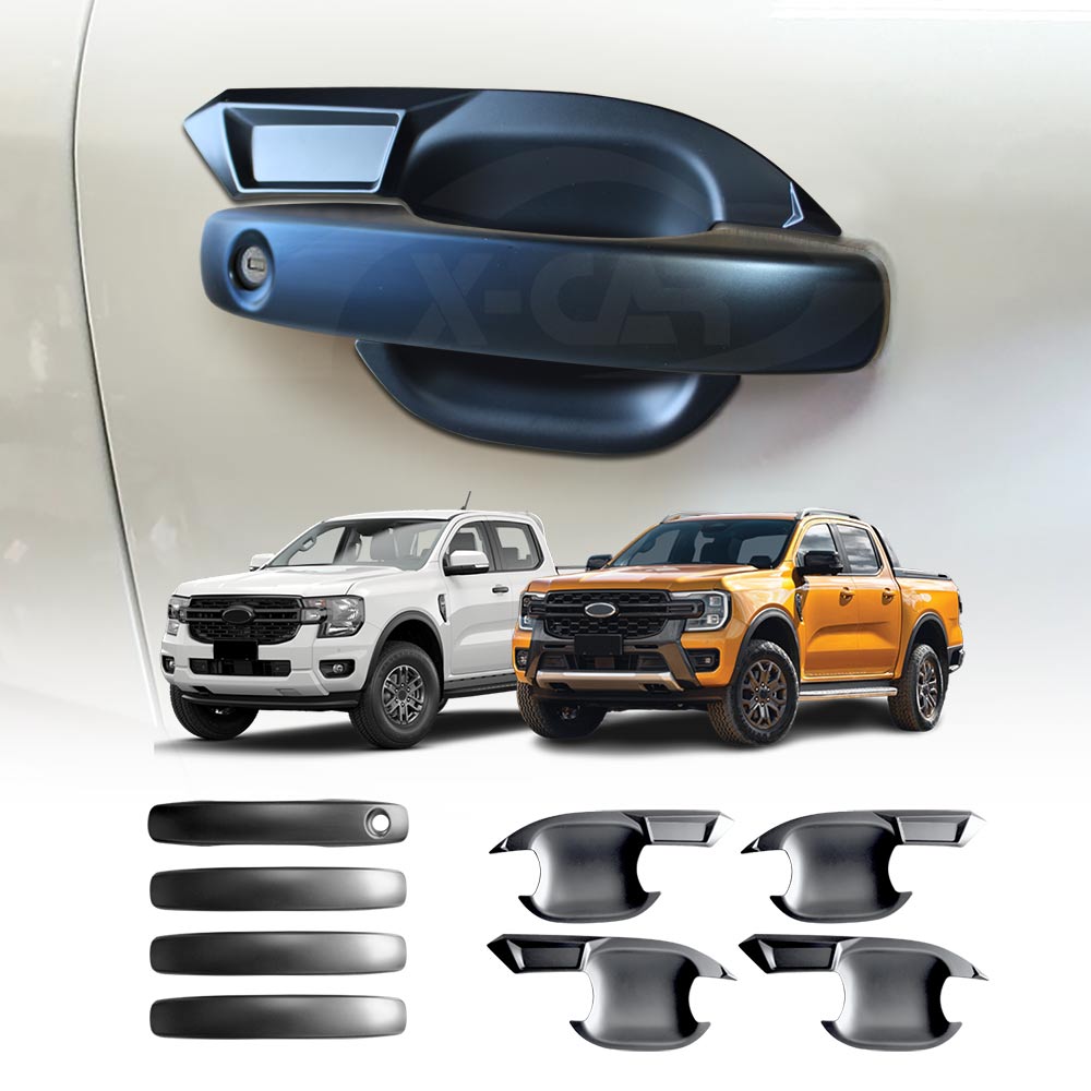 Door Handles Bowl Inserts Cover for Ford NEXT-GEN Ranger MY22 2022-Onwards Matt Black protector