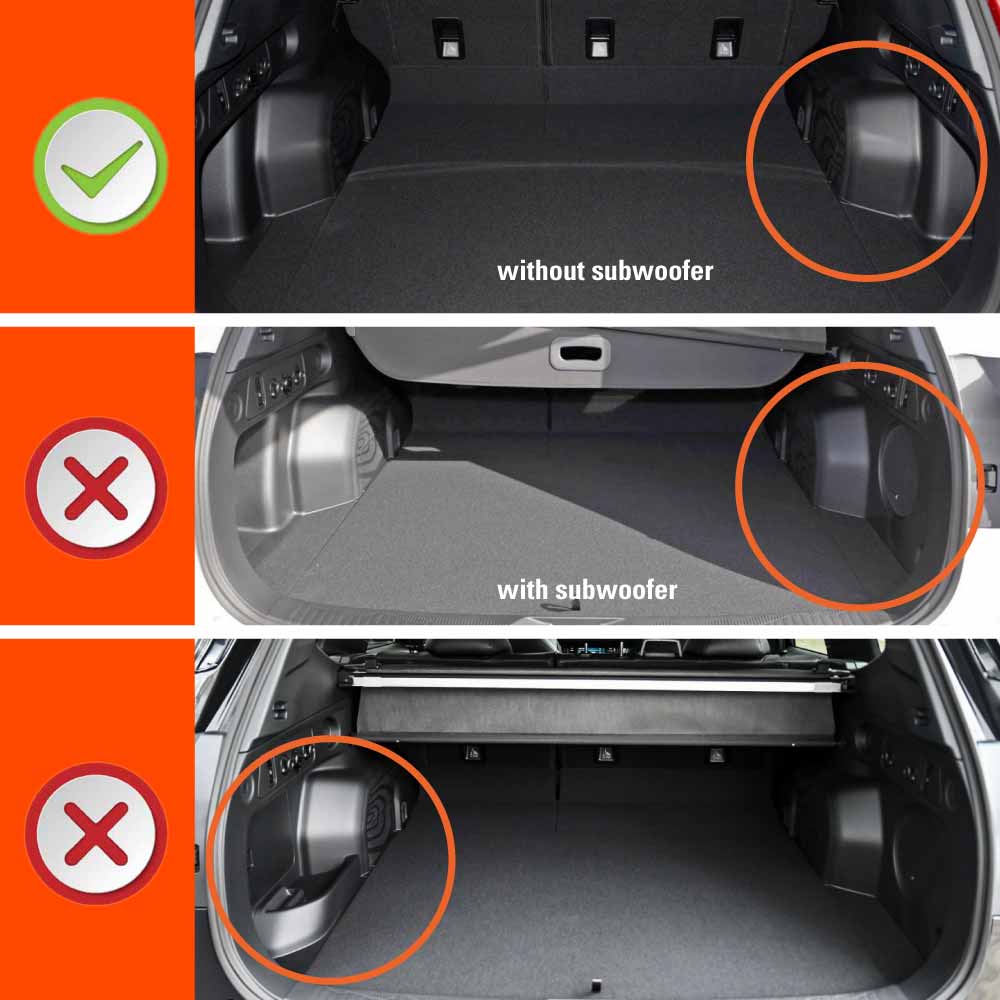Boot Liner Back Seat Protector for Subaru Forester 6th Gen 2025-Onwards Without Subwoofer All Weather Heavy Duty Cargo Car Trunk Kick Mats