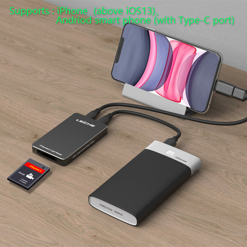 CFexpress Type A Memory Card Reader with OTG Compatible with Sony Alpha 7S III/ILCE-1/Alpha 1/ILCE-7SM3/ILME-FX3