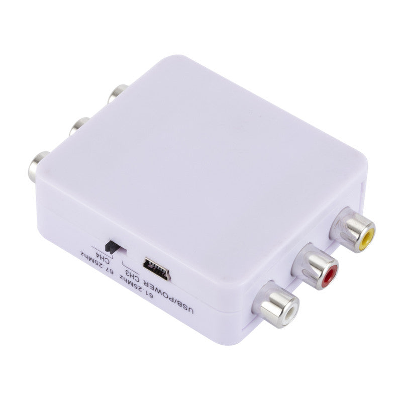 YPbPr analog high-definition color difference + audio to RF radio frequency converter adapter