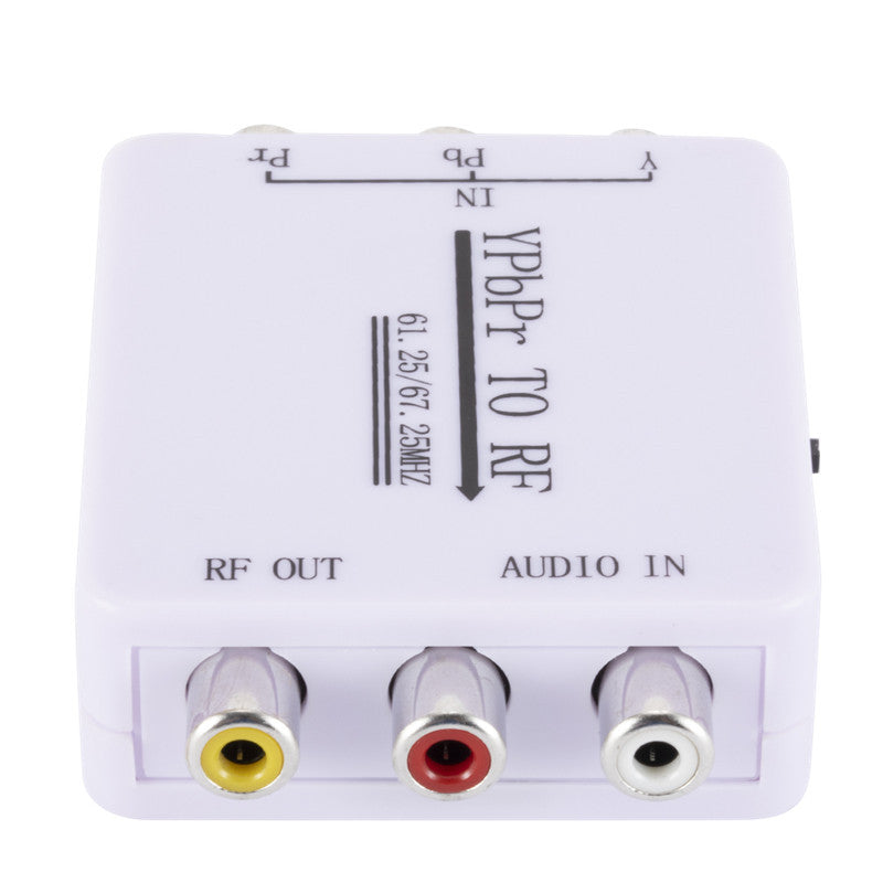 YPbPr analog high-definition color difference + audio to RF radio frequency converter adapter