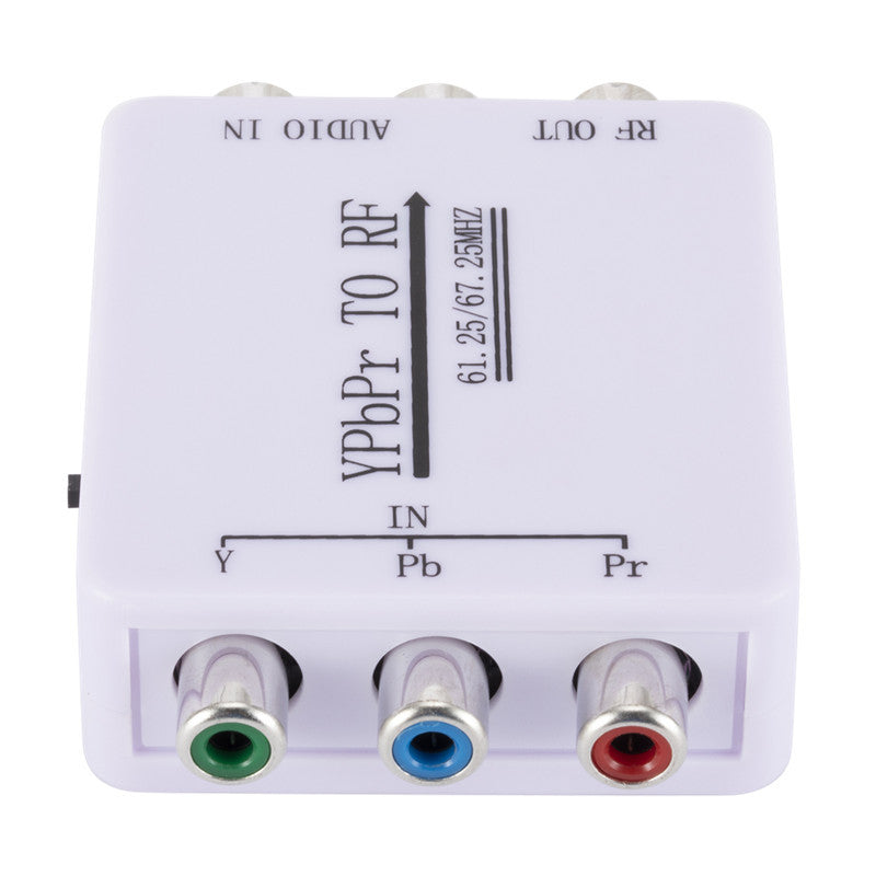 YPbPr analog high-definition color difference + audio to RF radio frequency converter adapter