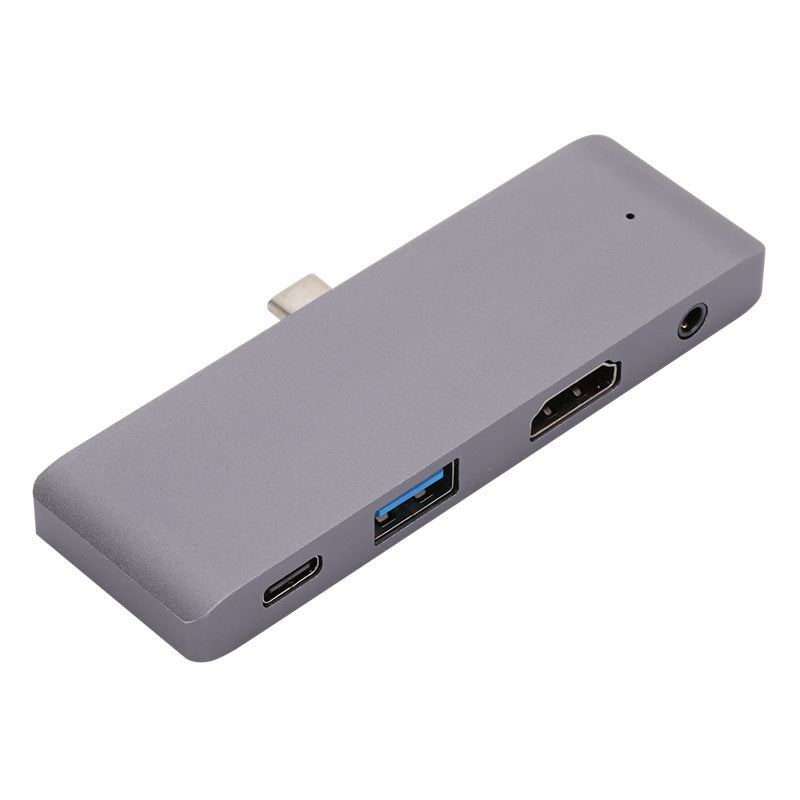 4 in 1 USB Type-C Pro Hub Adapter USB 3.0 Audio 3.5mm Jack HDMI For iPad Pro Tablet