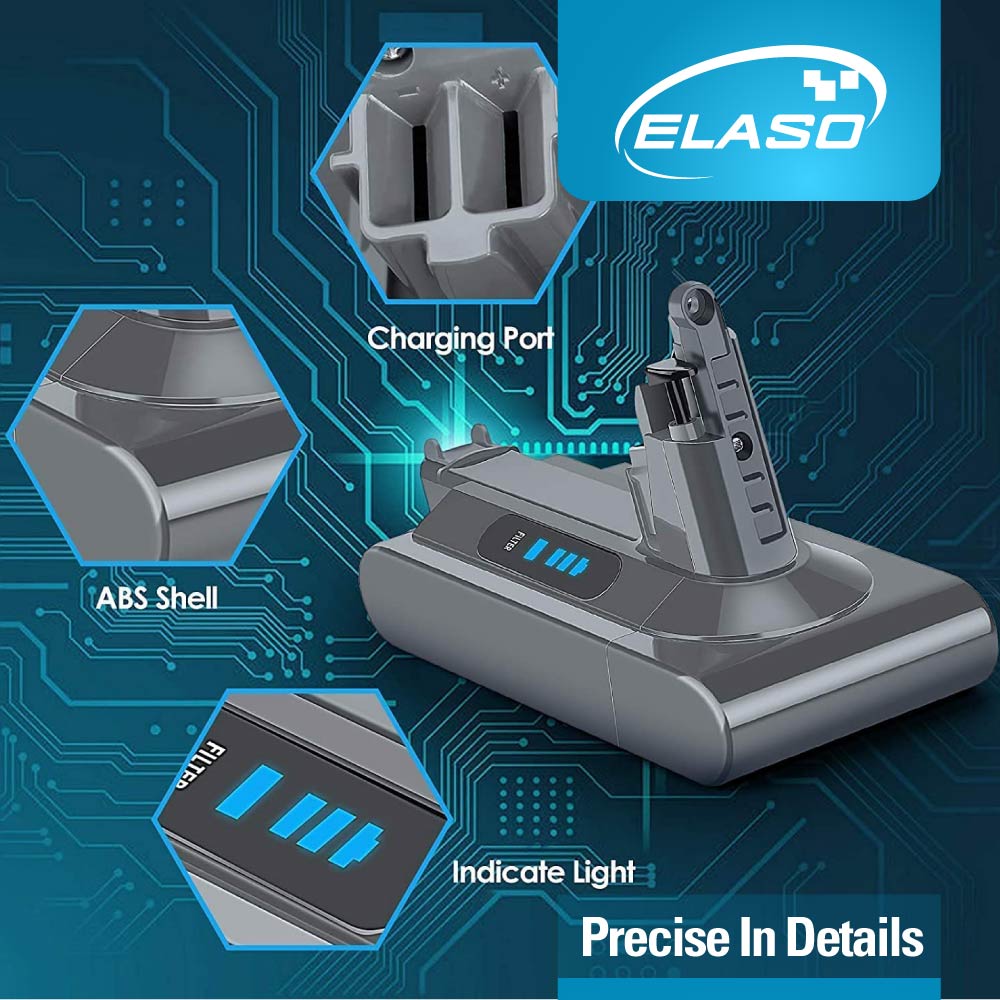 Replacement Battery for Dyson Cyclone V10/V10l/V10 Absolute/V10 Animal/206340/969352-02/SV12 Handheld Cordless Vacuum