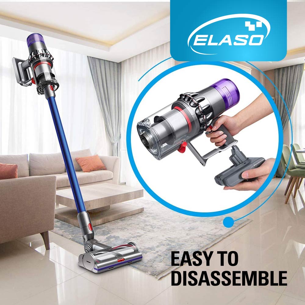 Replacement Battery and 3x Washable Pre Filter for Dyson V6 DC58 DC59 DC62 Animal Handheld,DC72 DC74 Animal SV03 SV06 SV09 Handheld Vacuum