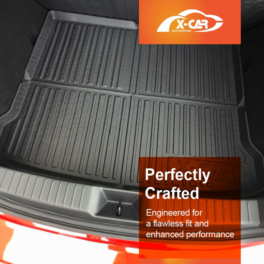 3D Floor Mats Boot Liner Set for Mazda 3 BP Series Hatch 2019-Onwards All Weather Heavy Duty Cargo Car Trunk Luggage Tray