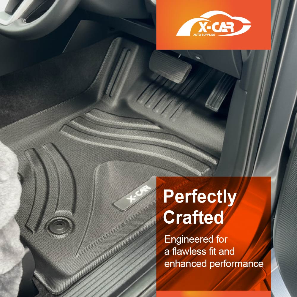 3D Floor Mats for Ford Next-Gen Ranger Dual Cab PHEV 2025-Onwards Heavy Duty All Weather Car Waterproof Interior Protection Liner Set