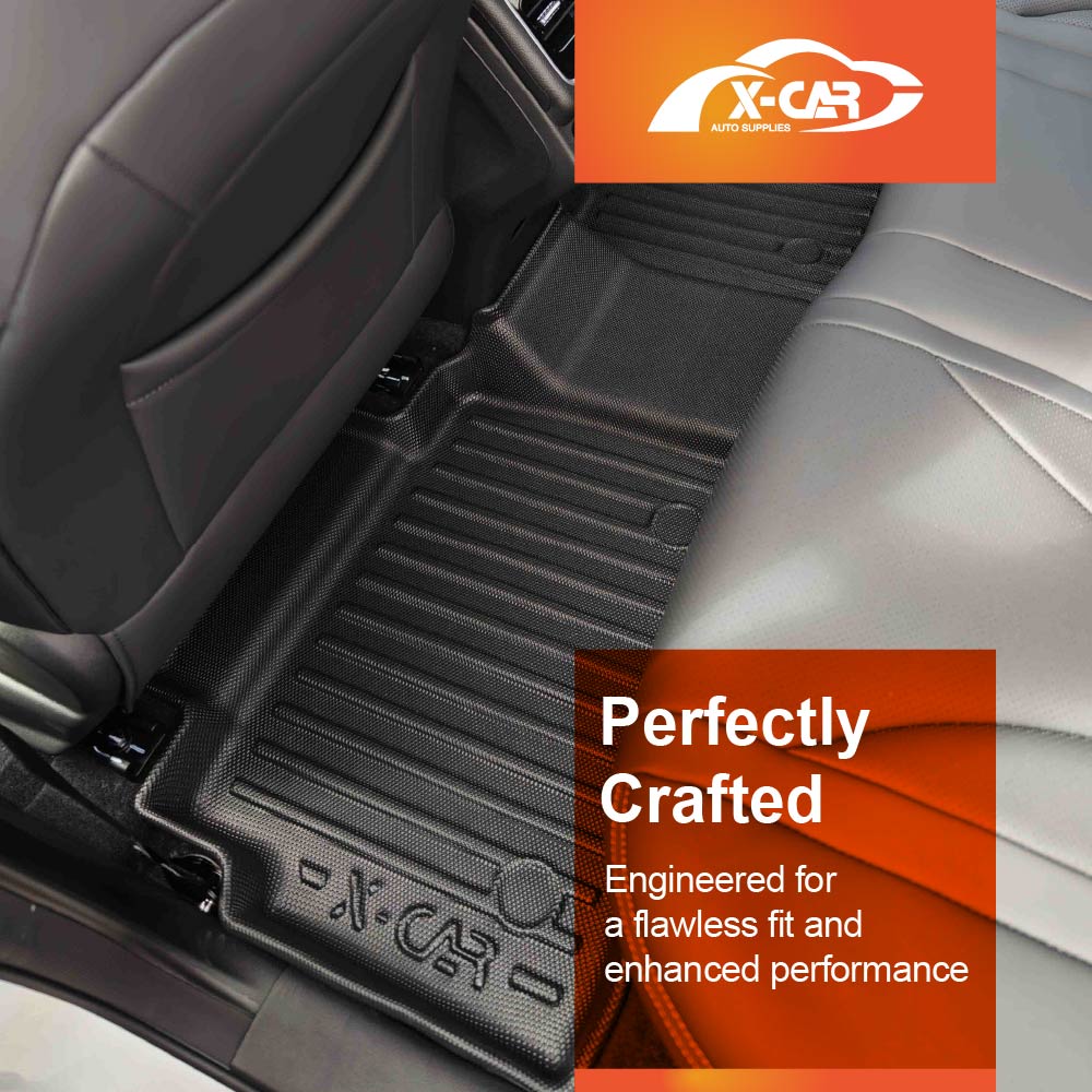 Floor Mats Boot Liner Set for Chery Tiggo 7 Super Hybrid 2025-Onwards All Weather Heavy Duty Car Trunk Cargo Kick Back Seat Cover