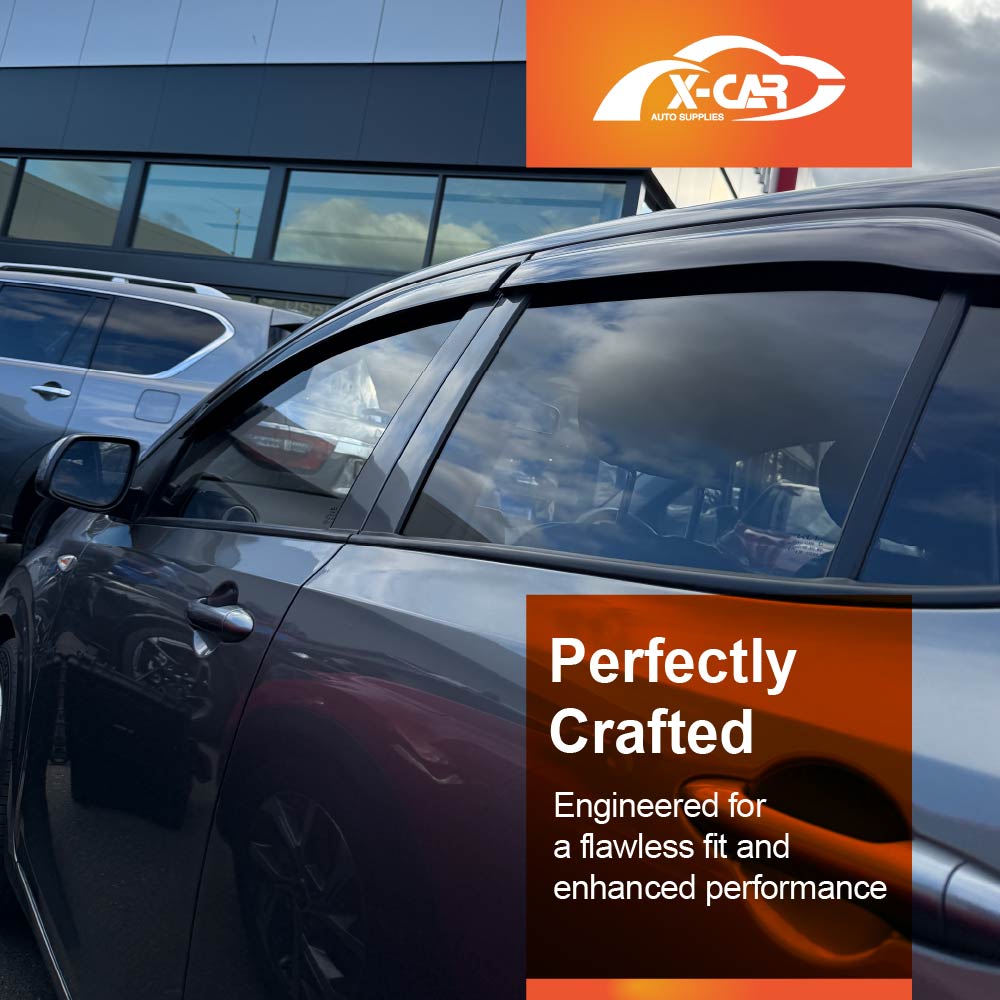 Premium Weathershields for Kia Picanto 2017-2025 Car Weather Shields Wind Deflectors Window Sun Visor 4-Piece Set