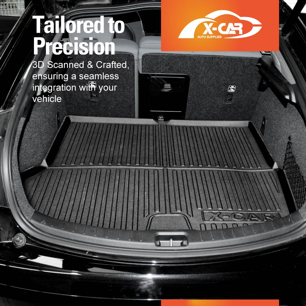 3D Floor Mats Boot Liner for Polestar 2 2021-2025 All Weather Heavy Duty Cargo Car Trunk Luggage Tray