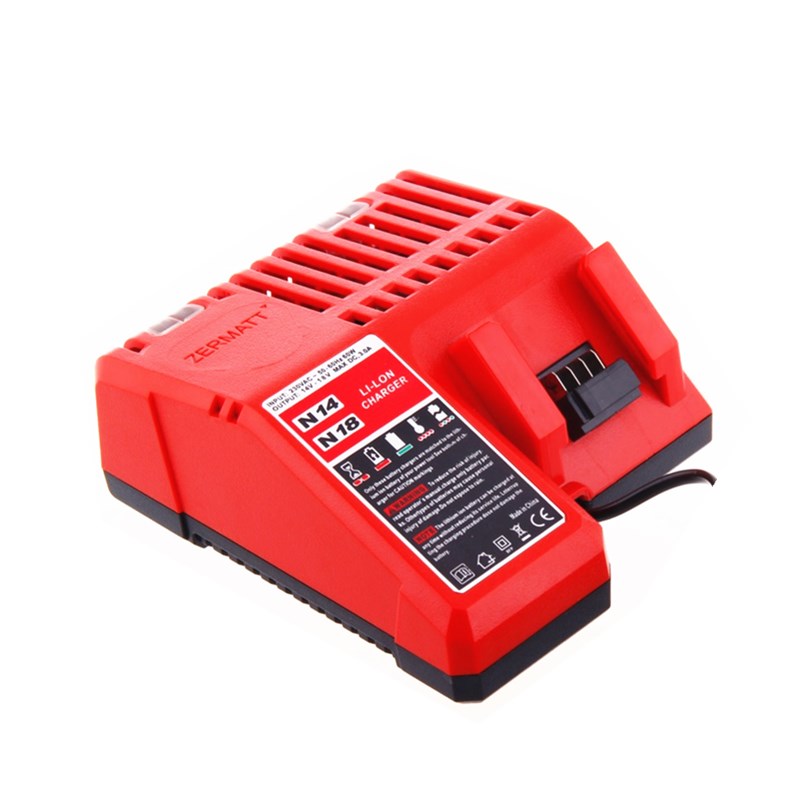 14V-18V Li-ion Battery Charger for Milwaukee M18 M12-18C 48-59-1812 M18B4 0880-20 2662-20 M18BBL-0 M18BX