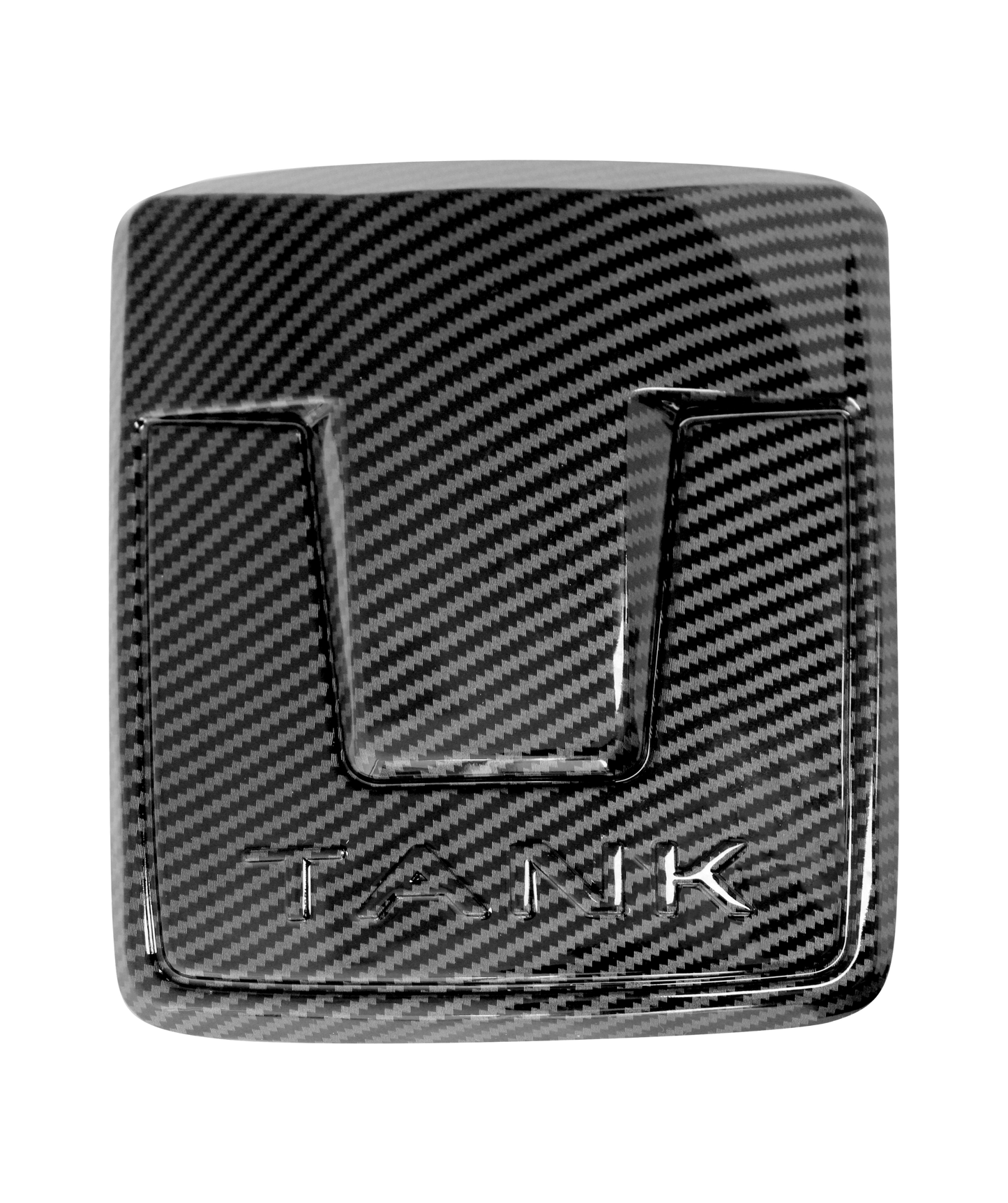 Carbon Fiber Style Front Logo Badge for GWM Tank 300 2023-2025 Emblem Decals Sticker Cover Accessories